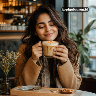 kelezatan kopi butterscotch latte